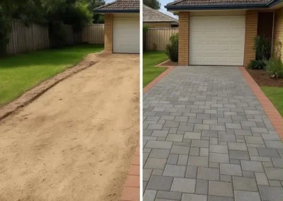 Paver driveway